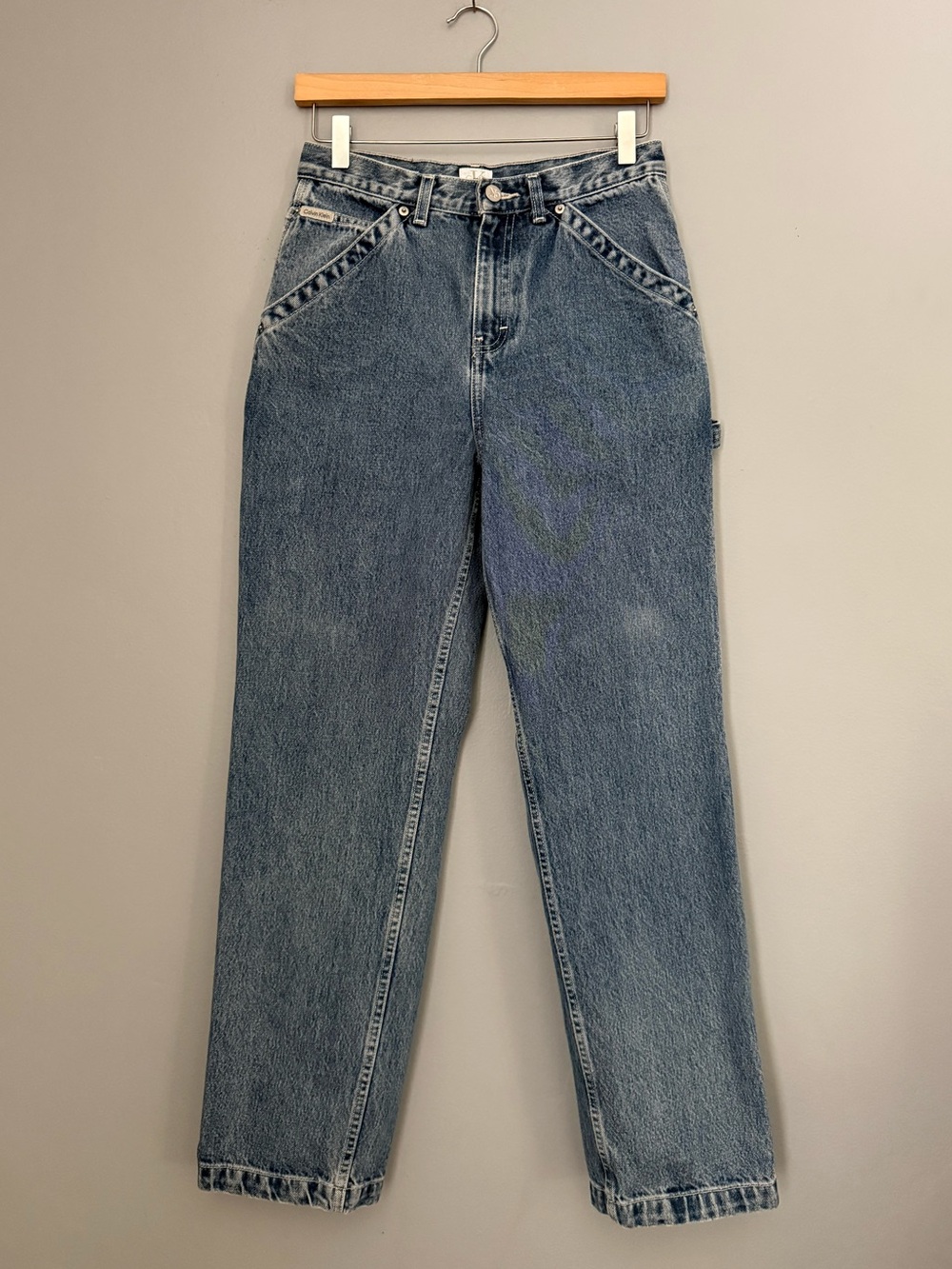 Vintage CK Calvin Klein Boys 16/Woman’s 26, CarpenterJeans, 100% Cotton, Mexico